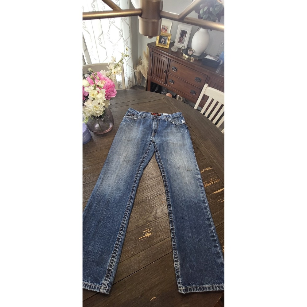 ARIAT FR M4 Jeans Men 38x32 Low Rise Bootcut Workwear Flame Resistant Distressed
